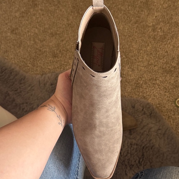 Gray Ankle Boots - Picture 2 of 5